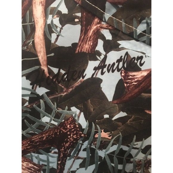 New Hidden‎ Antler Men's Camo Long Sleeve Vented Back Hunting Shirt Sz L NWT - Picture 10 of 10